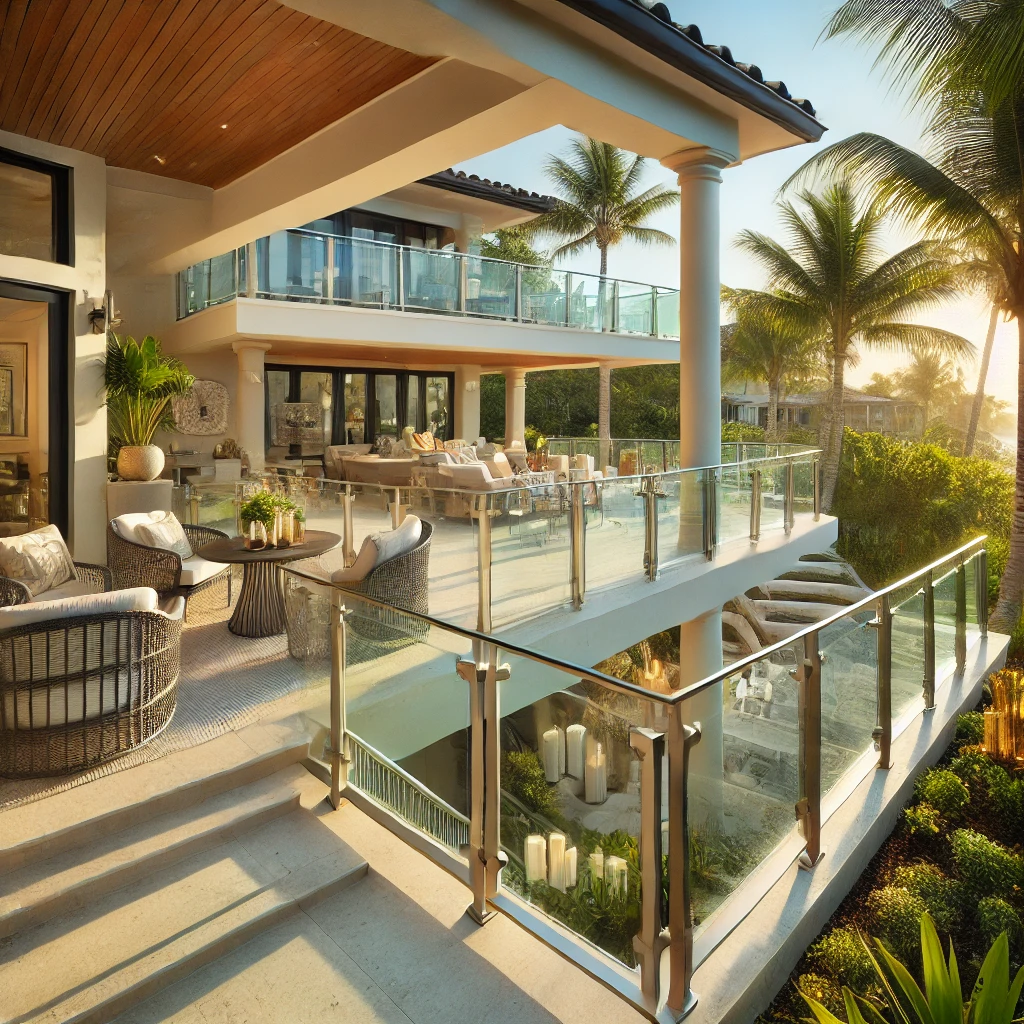 Learn how custom railings can improve the aesthetics and safety of outdoor living spaces in luxury homes in Palm Beach. palmbeachrailings.com
