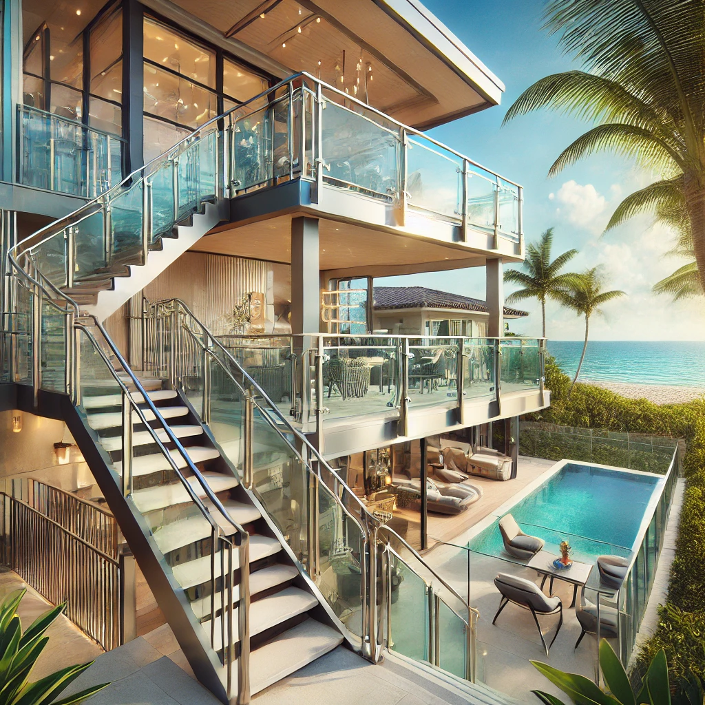 Learn why custom railings are crucial for ensuring safety in luxury homes in Palm Beach, especially in areas like stairs, balconies, and pool areas. palmbeachrailings.com